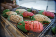 Production Of Mexican Sweet Bread ‘ Concha Elote’
