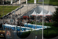 Fans Arrive For Guns N' Roses Concert In Warsaw