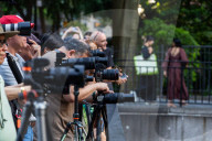 Crowds Gather To Watch Manhattanhenge 