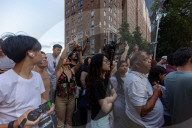 Crowds Gather To Watch Manhattanhenge 