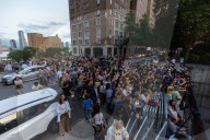 Crowds Gather To Watch Manhattanhenge 