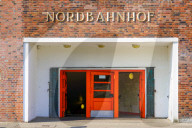Nordbahnhof S-Bahn Station In Berlin