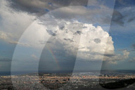 Amazing cloud over Barcelona