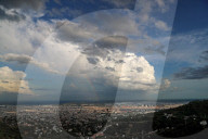 Amazing cloud over Barcelona