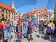 Christopher Street Day Celebration In The Old Town Memmingen