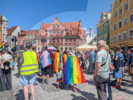 Christopher Street Day Celebration In The Old Town Memmingen