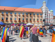 Christopher Street Day Celebration In The Old Town Memmingen