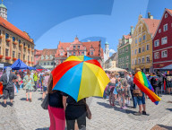 Christopher Street Day Celebration In The Old Town Memmingen