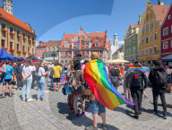 Christopher Street Day Celebration In The Old Town Memmingen
