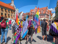 Christopher Street Day Celebration In The Old Town Memmingen