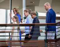 PEOPLE - Wimbledon 2025: RH Catherine Princess of Wales with daughter Charlotte walk across bridge to Centre Court
