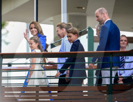 PEOPLE - Wimbledon 2025: RH Catherine Princess of Wales with daughter Charlotte walk across bridge to Centre Court