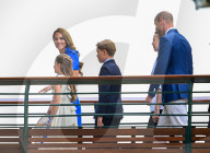 PEOPLE - Wimbledon 2025: RH Catherine Princess of Wales with daughter Charlotte walk across bridge to Centre Court
