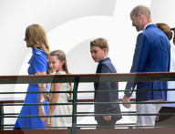PEOPLE - Wimbledon 2025: RH Catherine Princess of Wales with daughter Charlotte walk across bridge to Centre Court