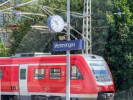 German Train Station Of Memmingen