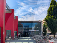German Train Station Of Memmingen