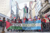 March In Buenos Aires Against Israel's Occupation And Genocide In Palestine