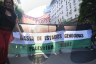 March In Buenos Aires Against Israel's Occupation And Genocide In Palestine