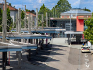 Bus Terminal At Memmingen Railway Station
