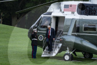President  Donald J Trump  Returns To The White House 