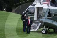 President  Donald J Trump  Returns To The White House 