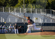 Jerome Williams, Pitching Coach For The Yuba-Sutter High Wheelers, Celebrity Pitches During The Pioneer Baseball League’s High Wheelers Game  