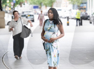Broadcaster Inaya Folarin Iman arrives at the BBC, Broadcasting House, London, UK. 