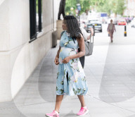Broadcaster Inaya Folarin Iman arrives at the BBC, Broadcasting House, London, UK. 