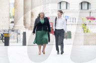 Guests arrive for Sunday with Laura Kuenssberg at the BBC, Broadcasting House, London, UK. 