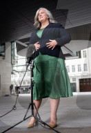 Guests depart Sunday with Laura Kuenssberg at the BBC, Broadcasting House, London, UK. 