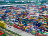 Longtan Port Container Terminal Foreign Trade Containers in Nanjing 