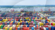 Longtan Port Container Terminal Foreign Trade Containers in Nanjing 