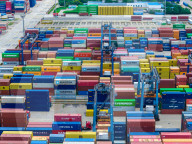 Longtan Port Container Terminal Foreign Trade Containers in Nanjing 