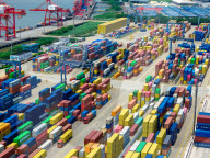 Longtan Port Container Terminal Foreign Trade Containers in Nanjing 
