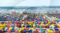 Longtan Port Container Terminal Foreign Trade Containers in Nanjing 
