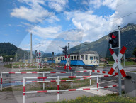 Bavarian Zugspitze Railway Train At Hausberg Station