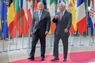 EU President Antonio Costa Receive Armenia's Prime Minister Nikol Pashinyan