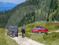 Fire Brigade Vehicles In The Wetterstein Mountains