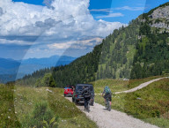 Fire Brigade Vehicles In The Wetterstein Mountains