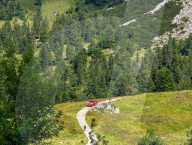 Fire Brigade Vehicles In The Wetterstein Mountains