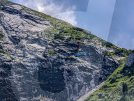 Timber Transport By Cable In Mountains