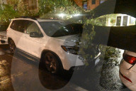 Large Tree Down During Severe Weather On Columbus Avenue And West 95th Street