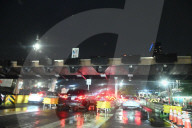 Cars Are At A Standstill As Commuters Make Their Way On The Lower Level Of The George Washington Bridge During Severe Weather