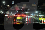Cars Are At A Standstill As Commuters Make Their Way On The Lower Level Of The George Washington Bridge During Severe Weather