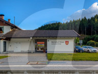 Train Station Klais In Alpine Region