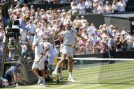 Day thirteen of the 2025 Wimbledon Tennis Championships at the All England Club Lawn Tennis and Croquet Club in London, UK.