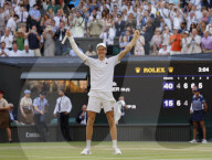 Day fourteen of the 2025 Wimbledon Tennis Championships at the All England Club Lawn Tennis and Croquet Club in London, UK.