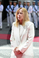 Prime Minister Giorgia Meloni Meets Federal Chancellor of Austria, Christian Stocker
