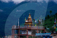 Hasung Chorten At Dhunche Bazaar, Rasuwa, Nepal