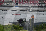Water Rescue Of Individuals In The Water Near Pier 34